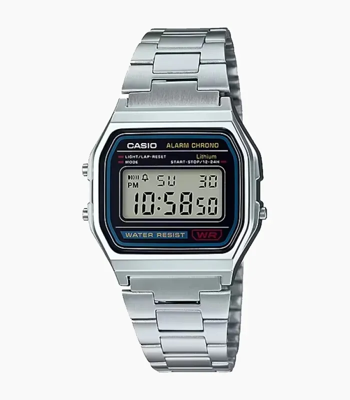 Silver A158WA Casual Watch