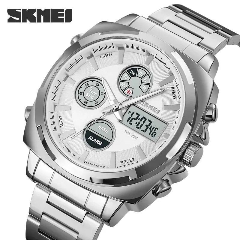 Silver Mens And Boys Casual Silver/Black Watches