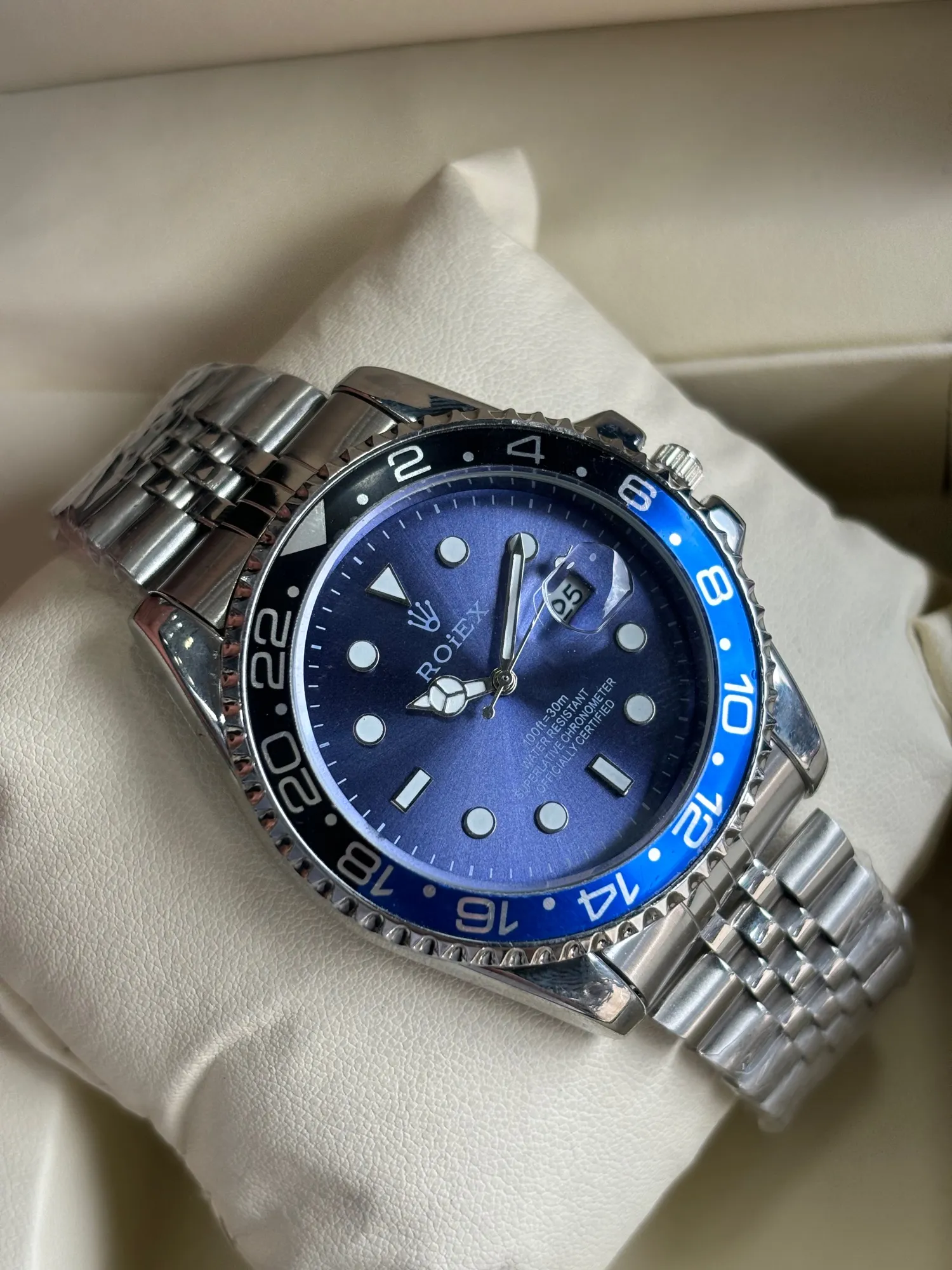 Silver Mens Boys Casual Fashion Roiex Watch