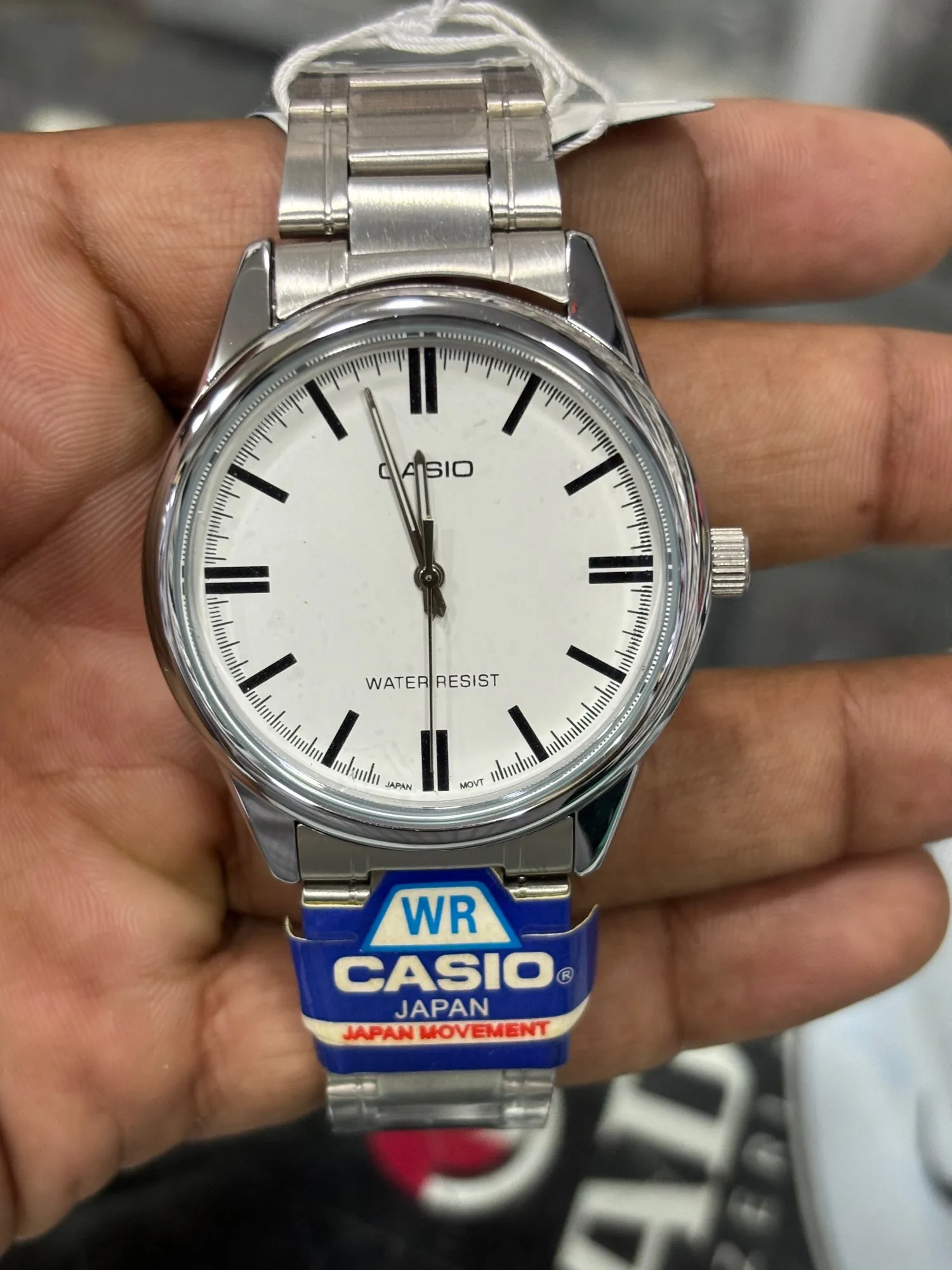 Silver Mens Boys Casual Silver Watch