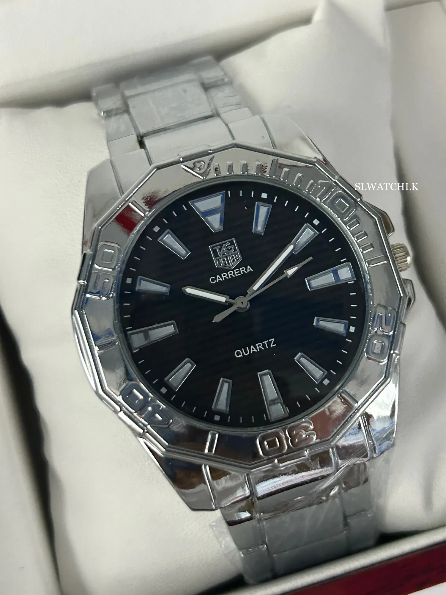 silver Mens Casual Boys Fashion Watch