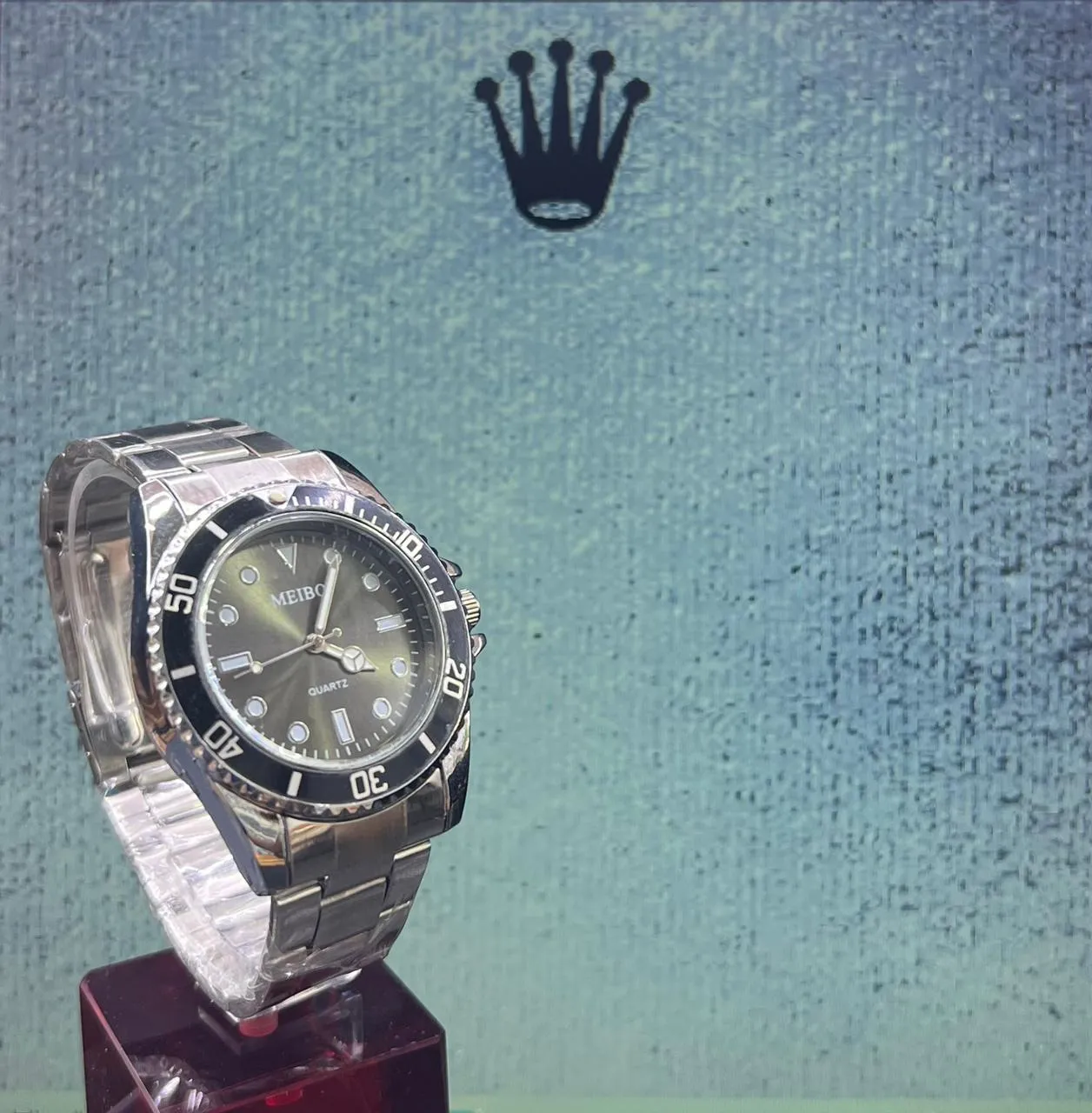 SILVER Mens Casual Silver Watch Gift Boys