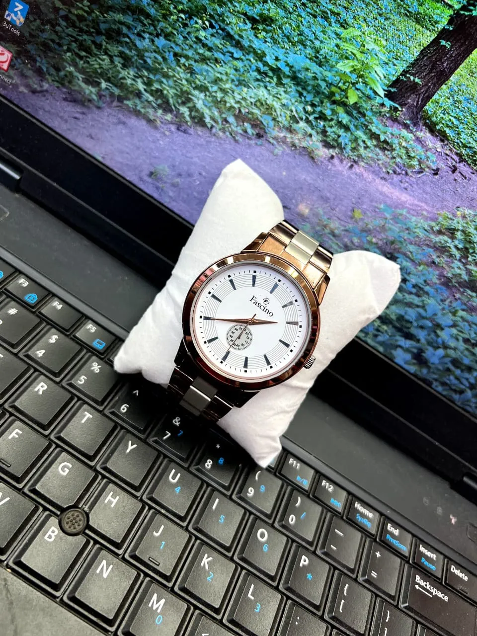 Silver Mens Casual Watch
