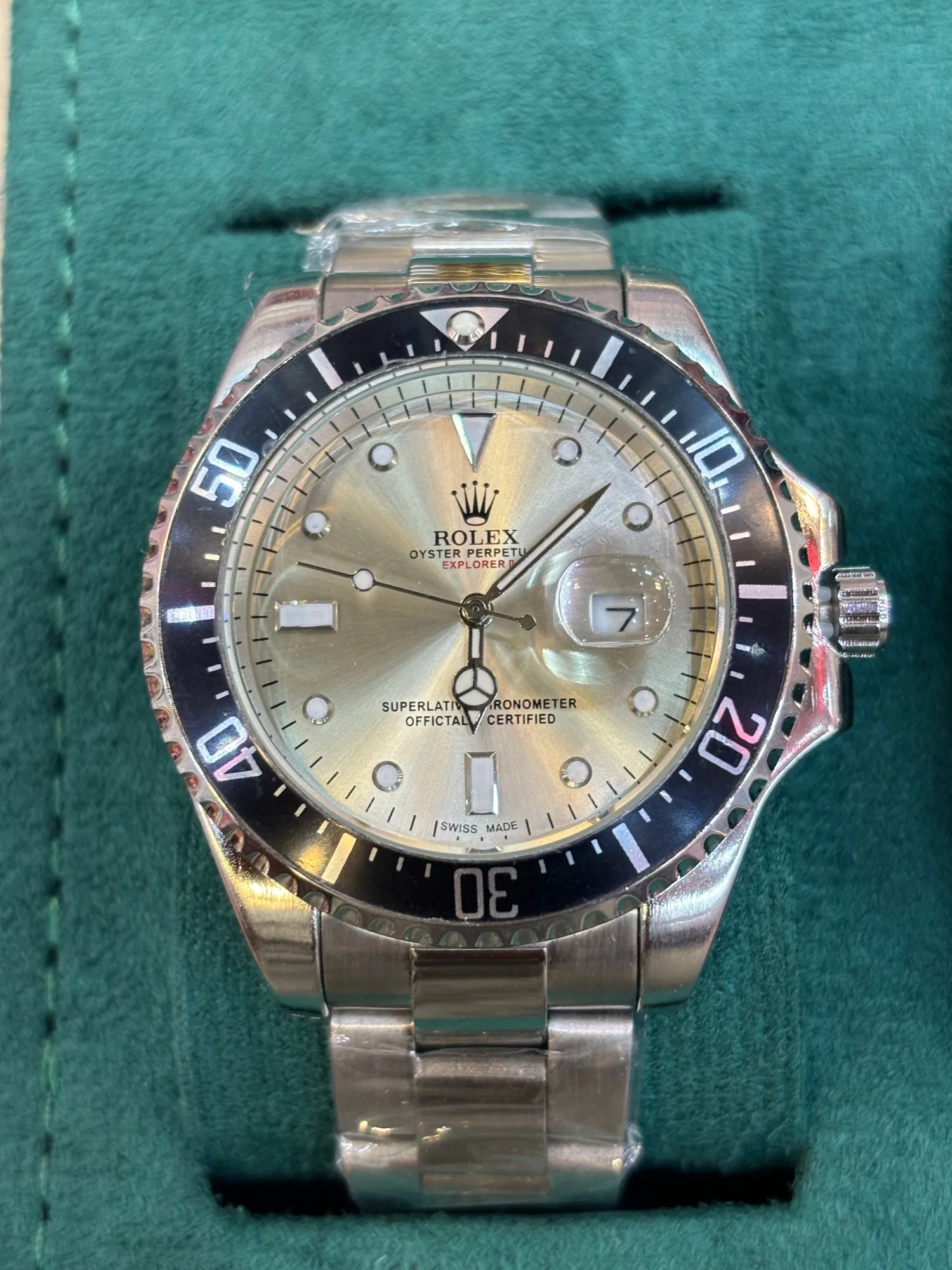 Silver New Boys Casual  Rolex Watch