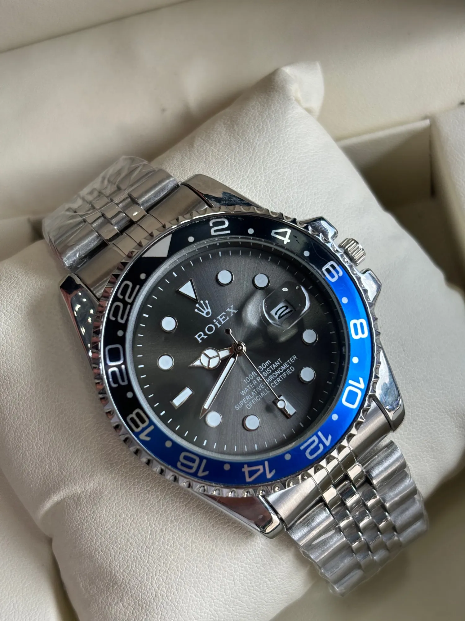 Silver New Boys Mens Casual Fashion Roiex Watch