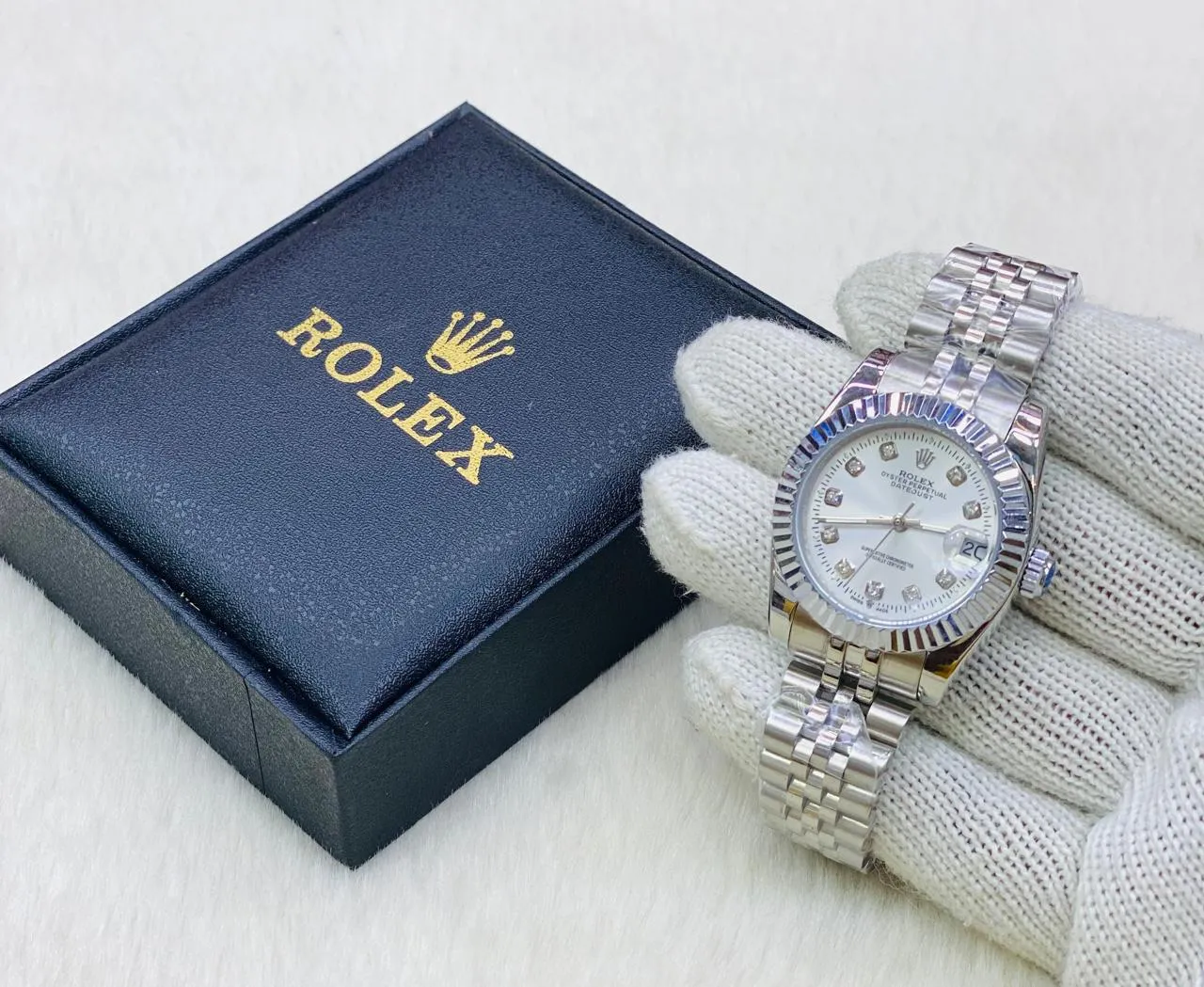 Silver New Ladies Fashion Rolex Two Tone/Silver/Gold Watch