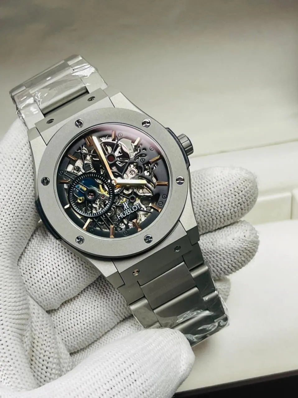 Silver New Mens And Boys Casual Automatic Watch