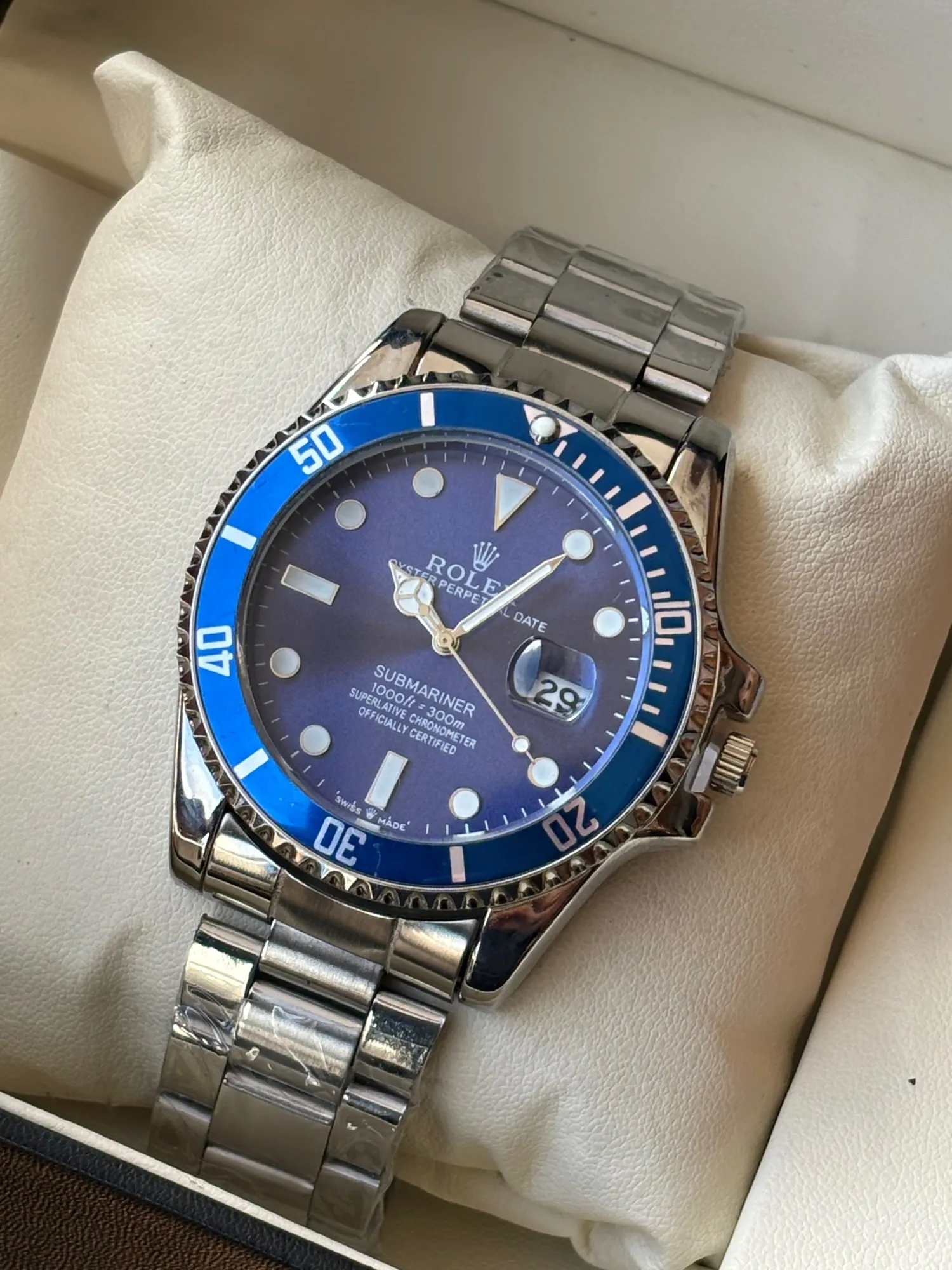Silver New Mens And Boys Casual Rolex Submarine Watch