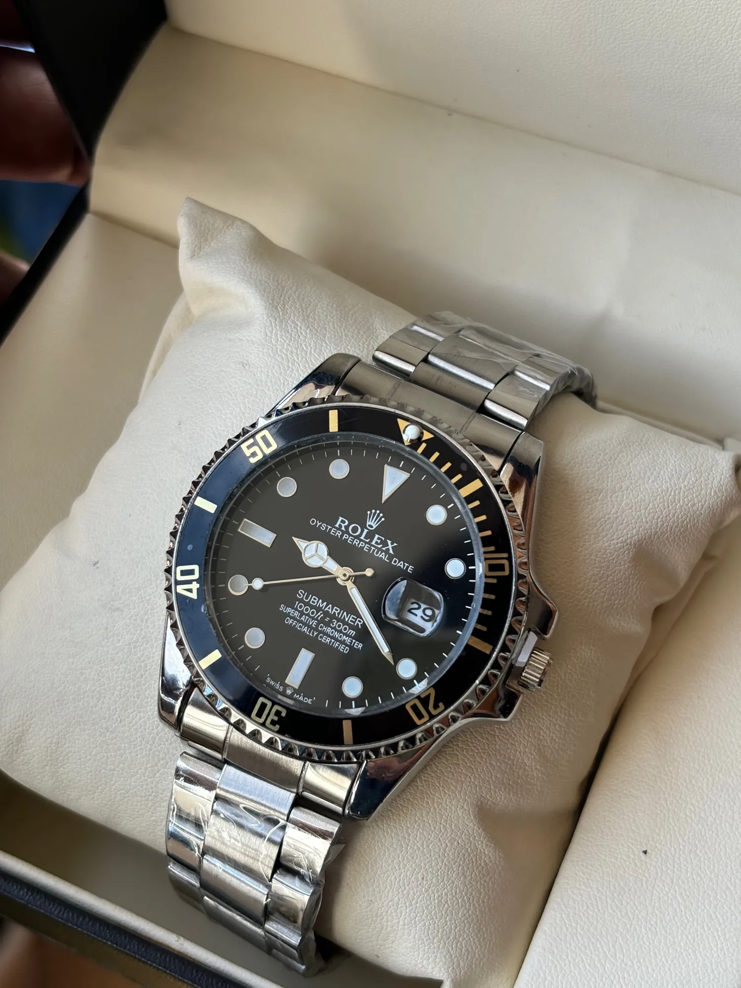 Silver New Mens And Boys Casual Rolex Submariner Watch