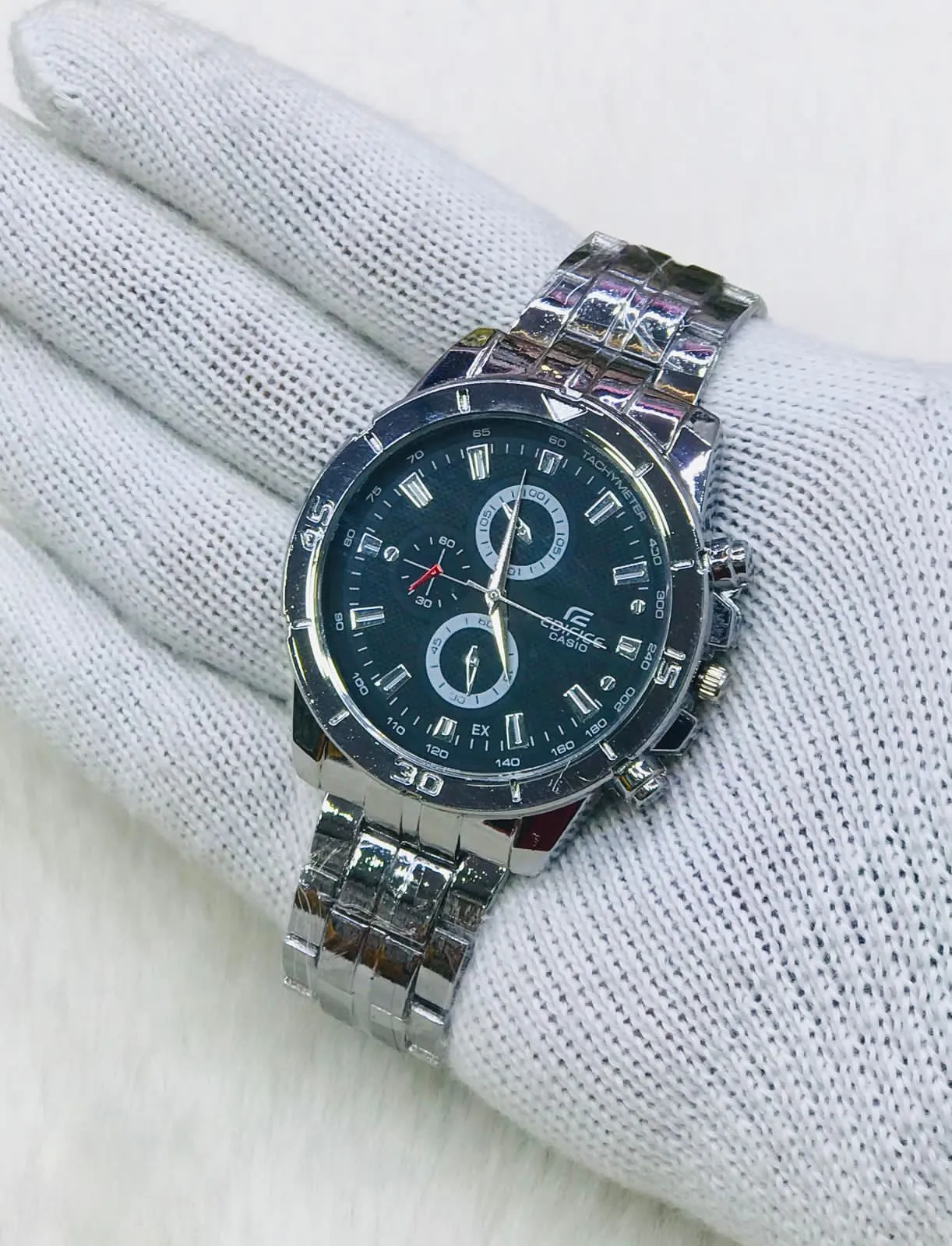 Silver New Mens And Boys Casual Silver Watch
