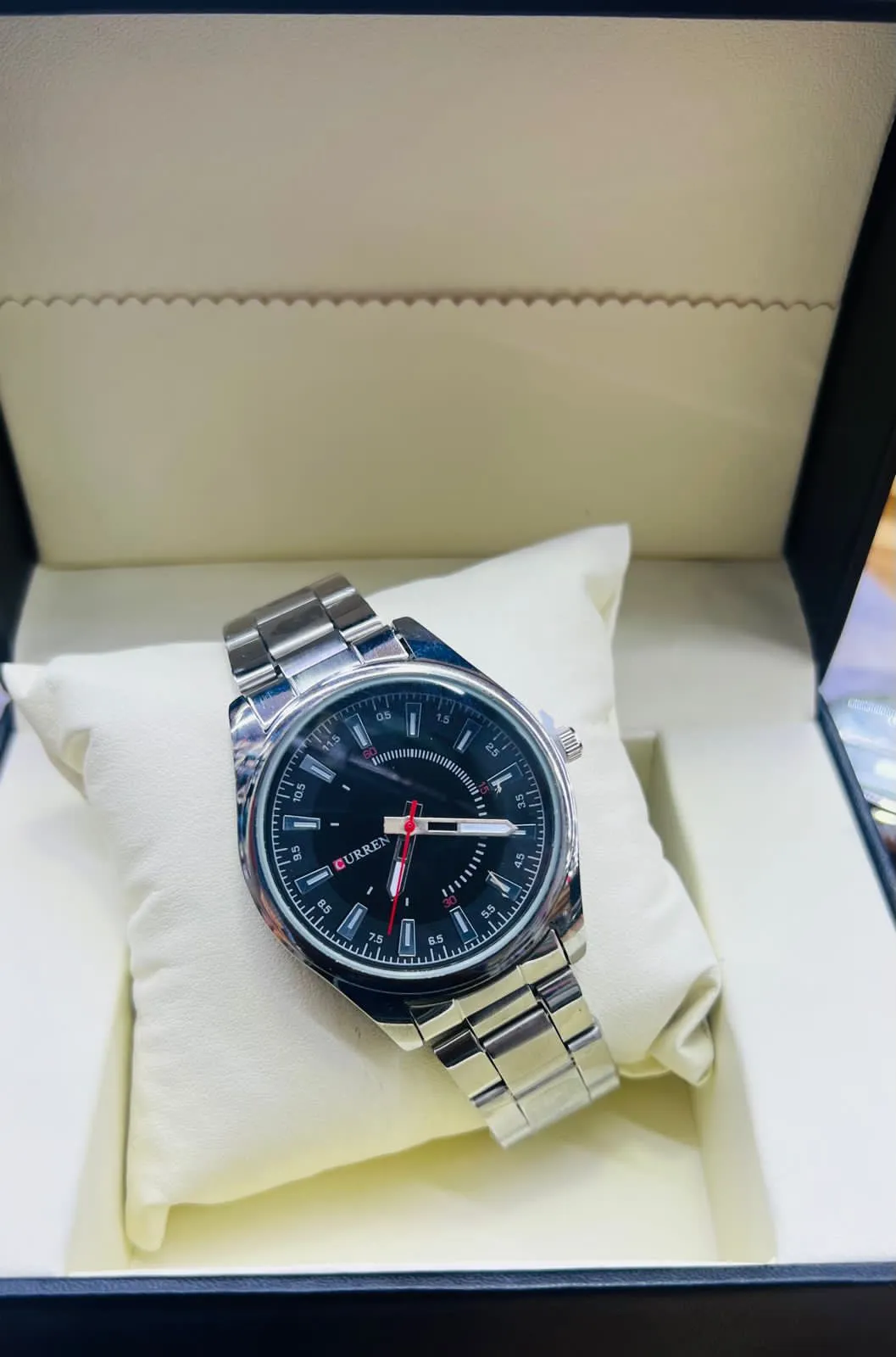 Silver New Mens Boys Casual Watch