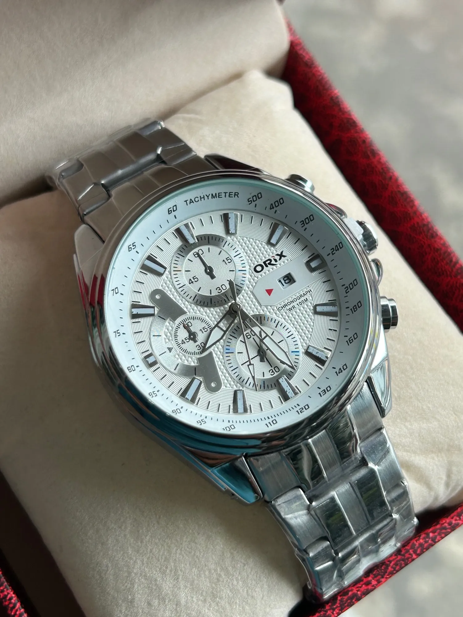 Silver New Mens Boys Casual Watch Gift Friends