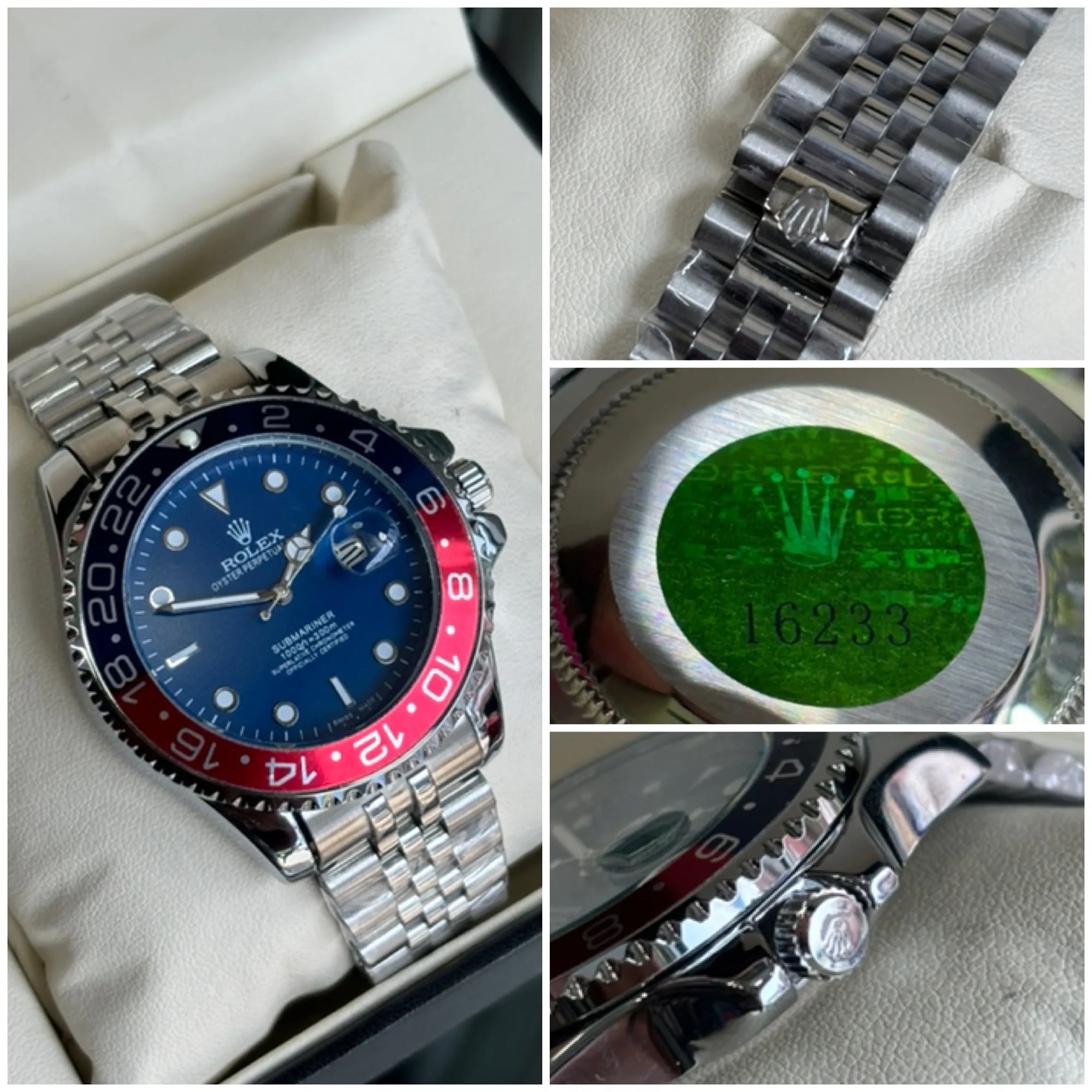 Silver New Mens Casual Rolex Submariner Watch