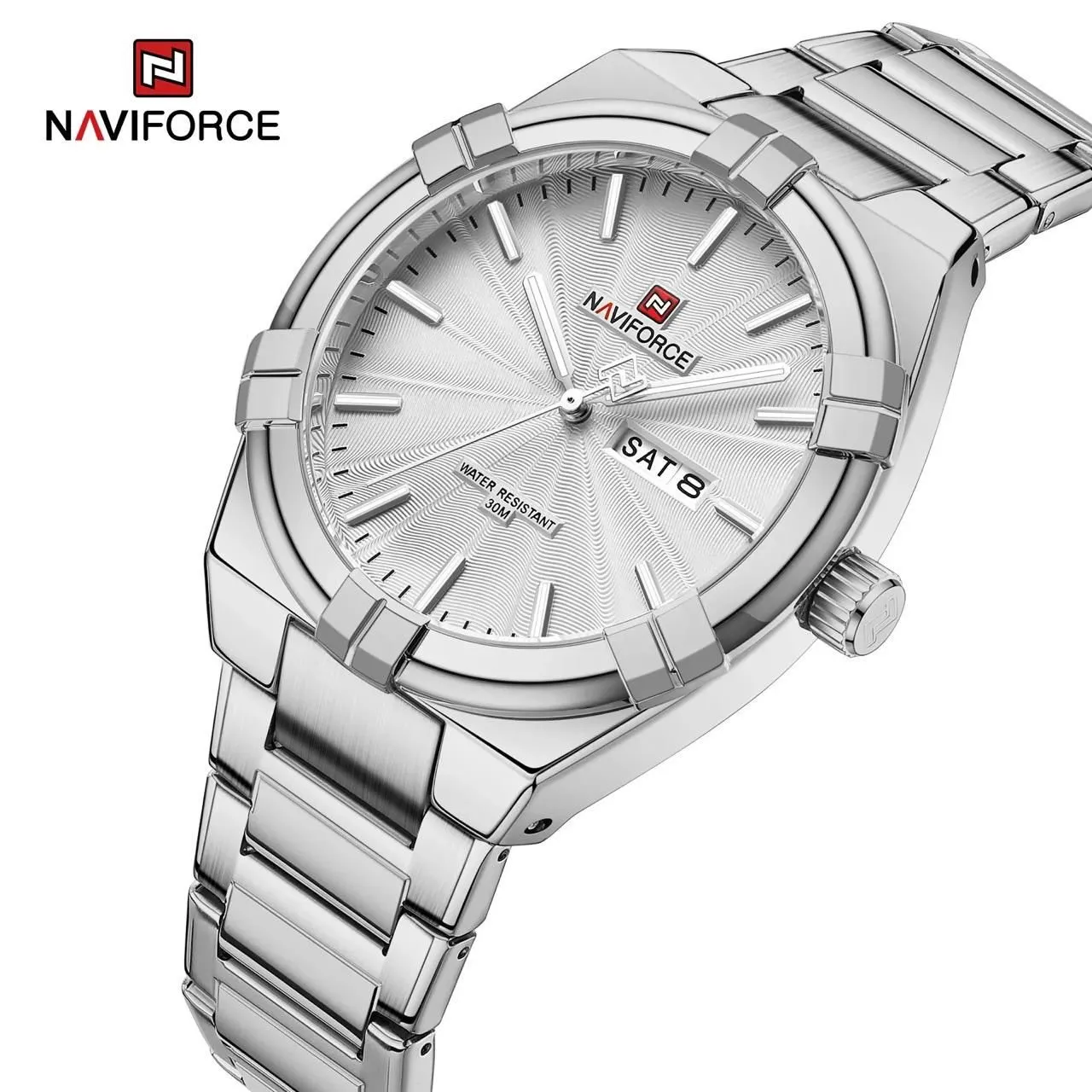 Silver New Mens Casual Silver Watch