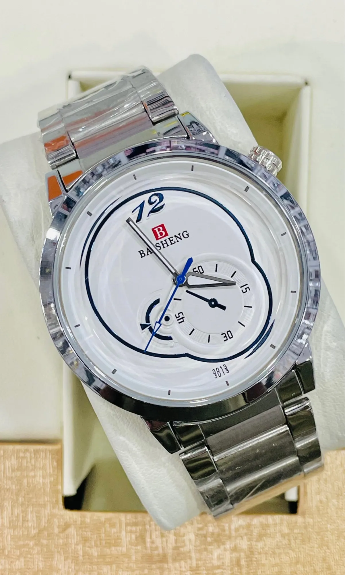 Silver New Mens Silver Fashion Baisheng Watch