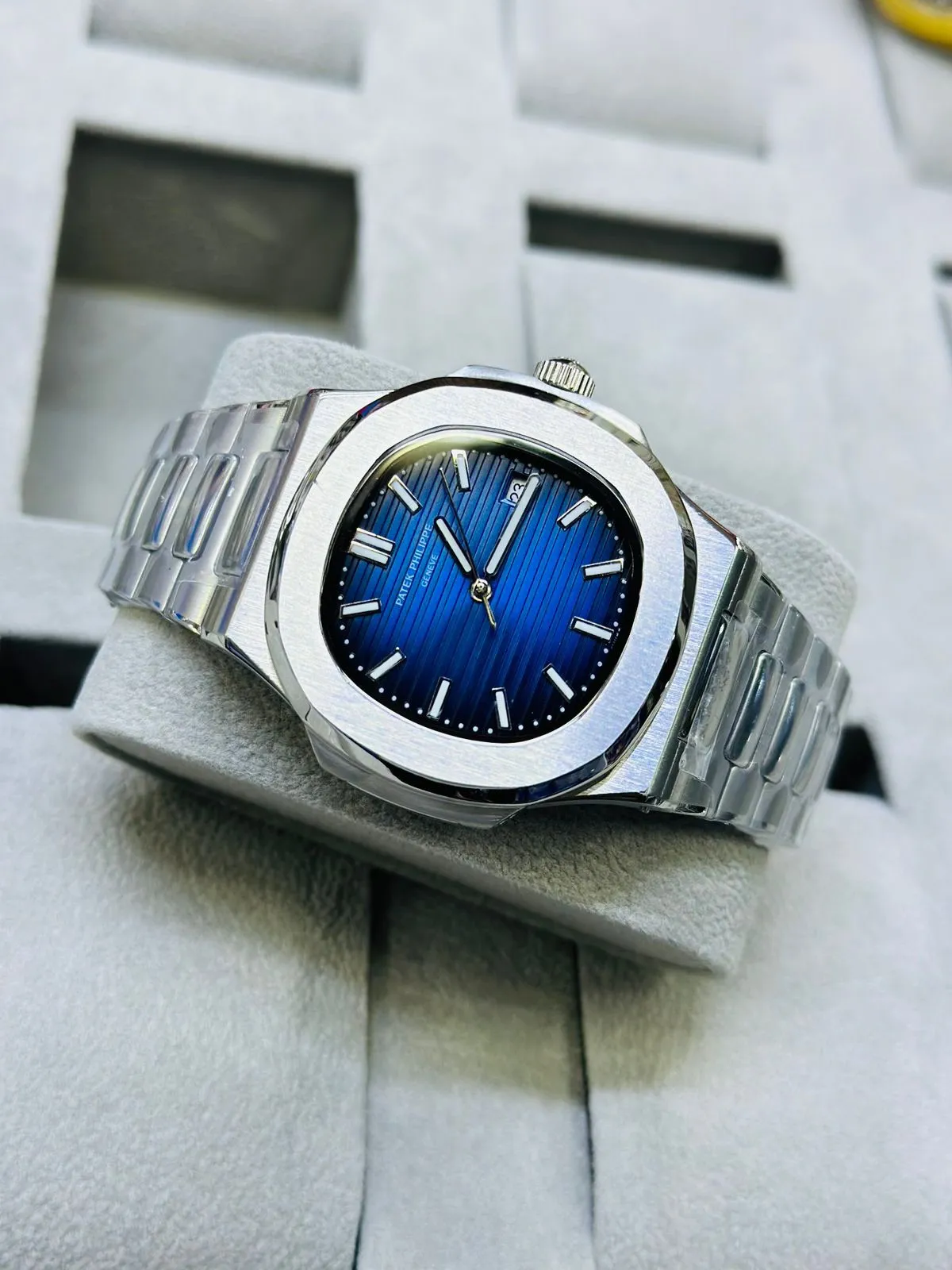 SILVER New Patek Philippe Automatic Mens Fashion Watch