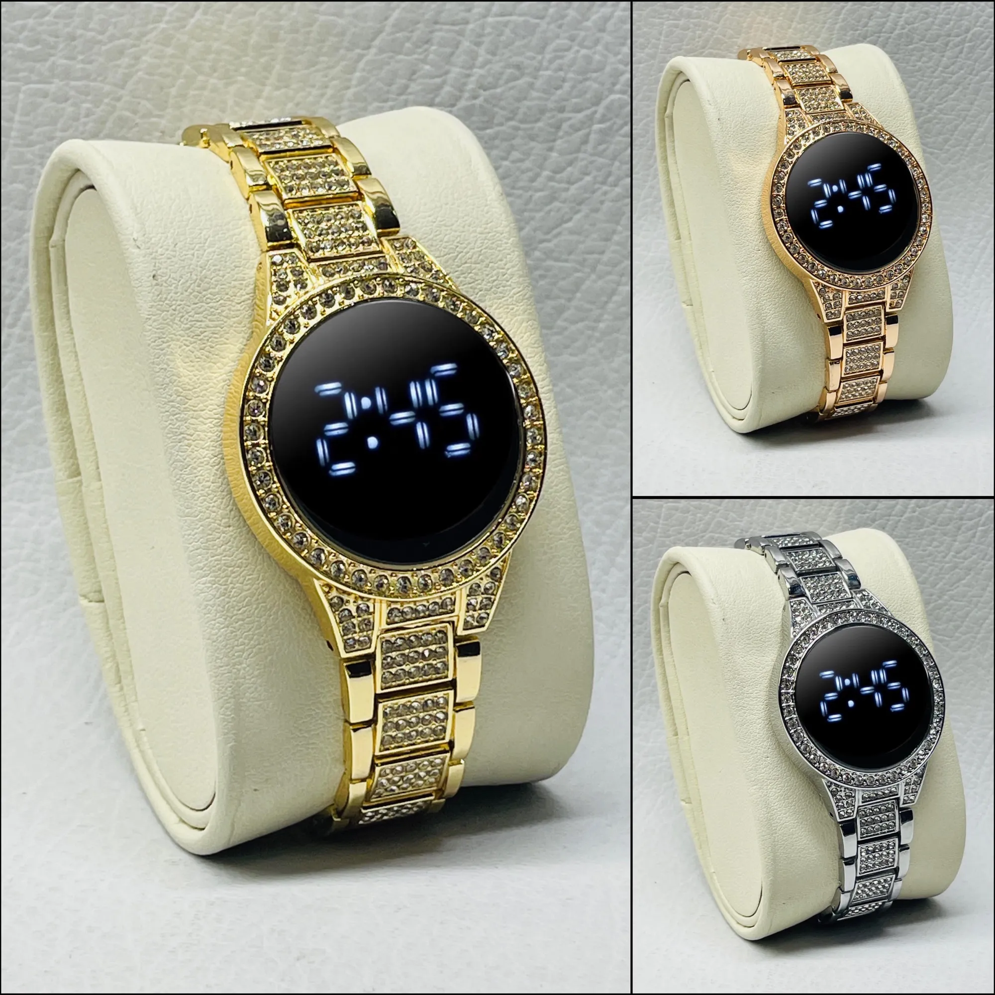 Silver New Womens Ladies Casual Fashion Led Digital Watches