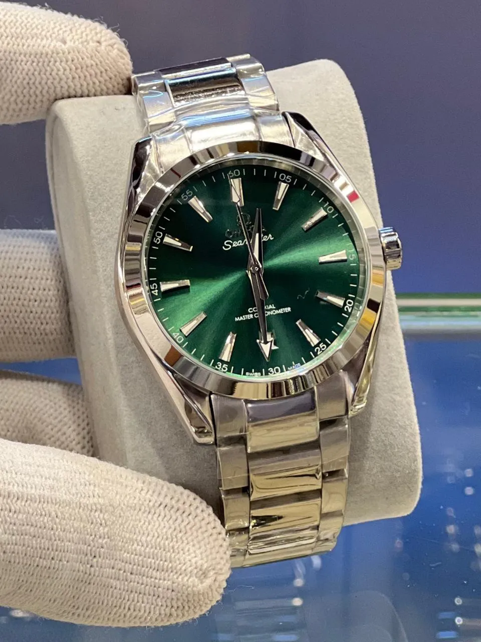 Silver Seamaster Automatic Mens Watches