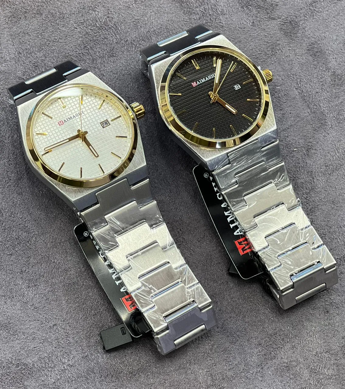 SILVER STRAP WHITE FACE New Boys Casual Simple Watch