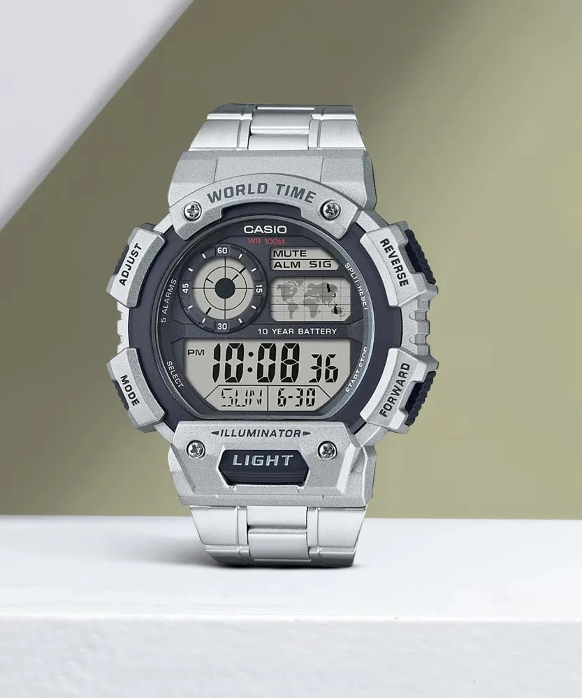 Silver Youth Digital Watch Boys