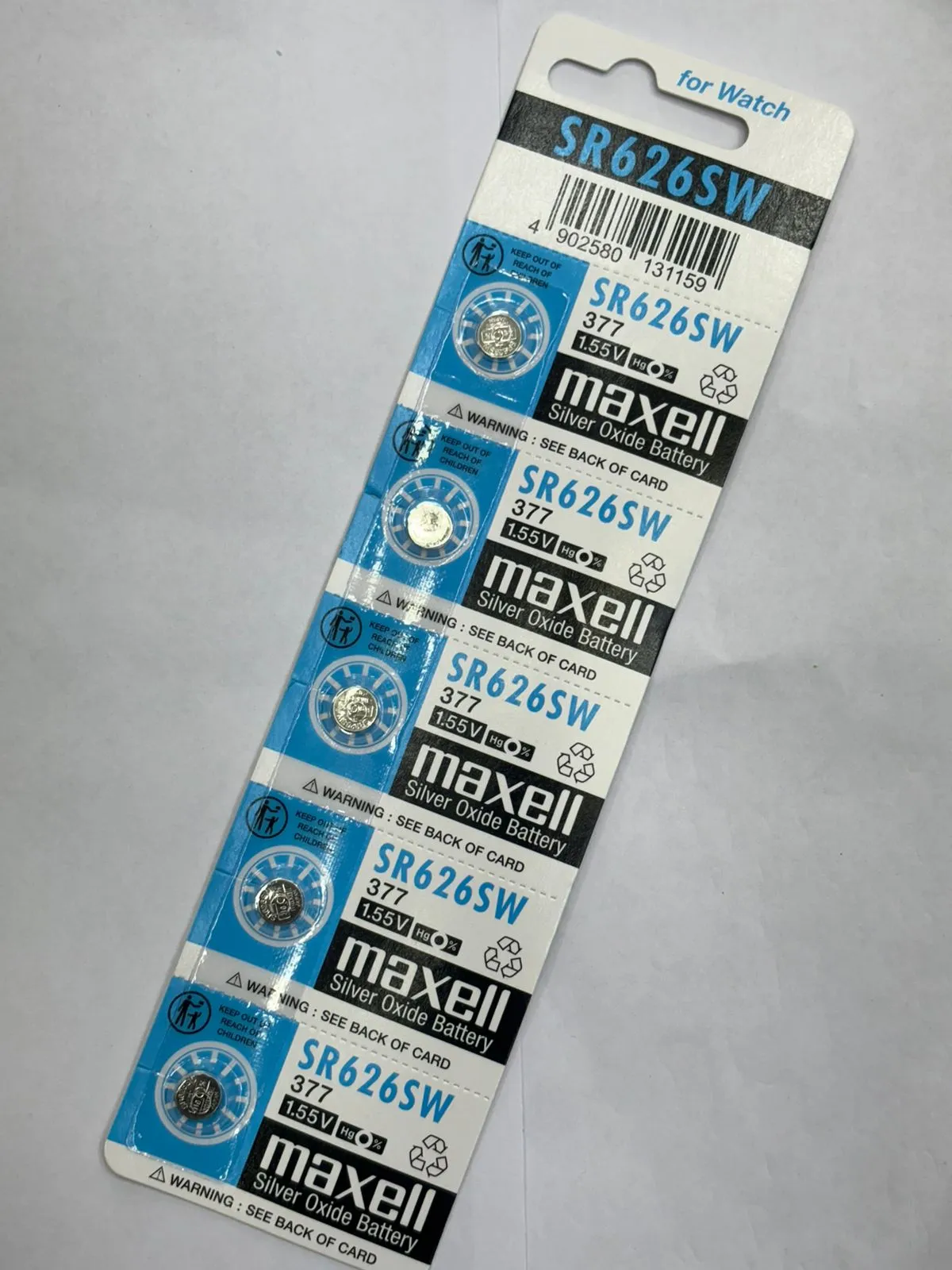 SR626SW 5PCS/1Card 1.55V SR521SW /SR621SW /SR626SW/ SR726SW/