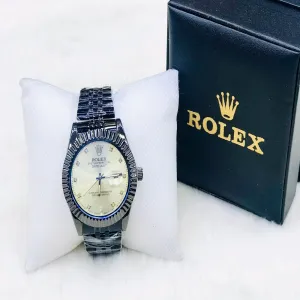 Black Mens boys Rolex fashion Watch