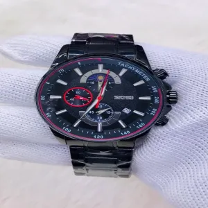 Black Mens Casual Fashion Wristwatch