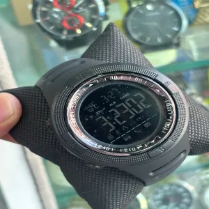 Black New Mens And Boys Casual Digital Sport Black Watch