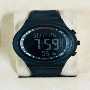 Black New Mens And Boys Casual Sport Digital Black Watch