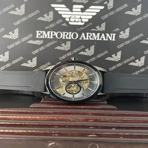 Black New Mens Casual Automatic Watch