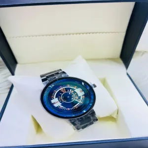 Black New Mens Casual Black/Silver Watches