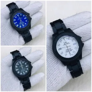 Black New Mens Casual Black Watch