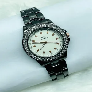 Black New Womens Casual Black Ladies Watch