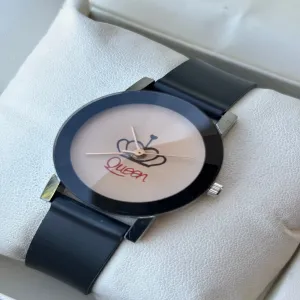 Black Womens Casual Fashion Queen Watch