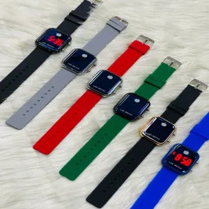Blue Ladies Women Boys Casual Led Watch