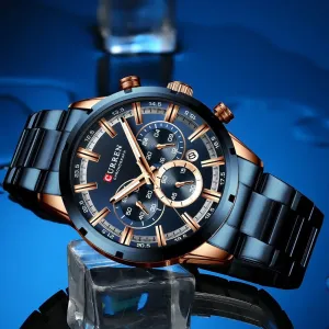 Blue Mens And Boys Casual M8355 Blue Watch