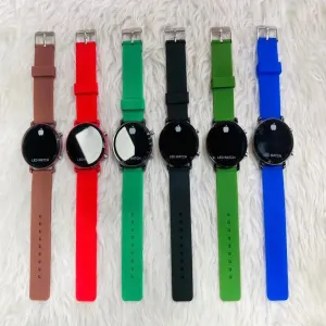 Blue Mens Womens Boys Casual Fashion Led Watch