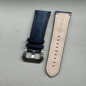 Blue Smart Watch 22mm Quick Release Lather  Blue / Black / B