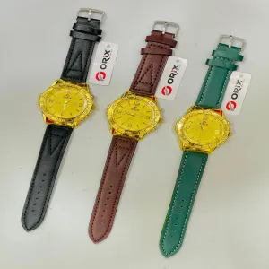 Brown Mens And Boys Casual Orix Watch