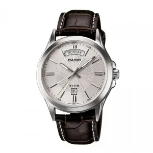 Brown Mens Casual Black Brown Strap Color Wristwatch