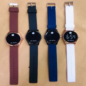 Brown Mens Women Boys Casual Led Watch