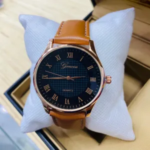 Brown New Mens Business Wristwatch