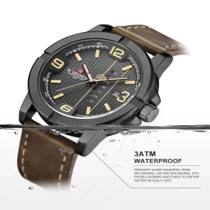 Brown New Mens Casual Wristwatch