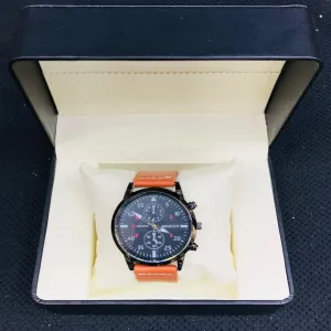 Brown New Wrist Mens Watch Simple Mens Clock Fashion Quart