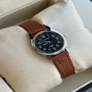 Brown Womens Casual Fashion Brown Lather Strap Citizan Watc
