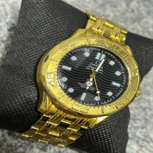 Gold Casual Watch For Boys