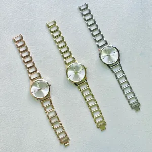 Gold Ladies Casual Fashion Simple Watch