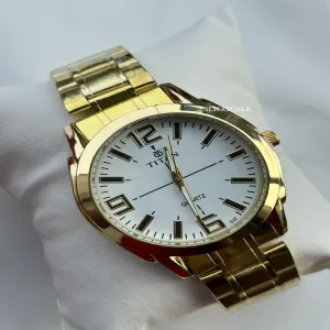 Gold Men Fashion Casual Watch