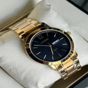 Gold Mens And Boys Casual Gold Citizen Watch