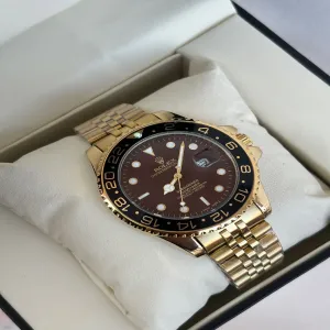 Gold Mens And Boys Casual Rolex Submariner Watch